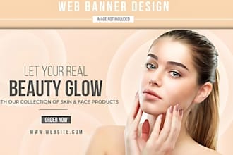 design attractive web banner, header, shopify store slider, hero image, cover