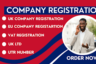 do UK company registration and UK vat registration for UK and eu