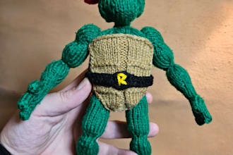 bring your character to life as a handmade knit figure