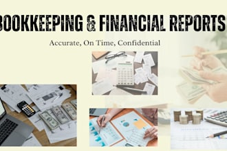 do bookkeeping and monthly financial reports