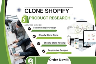 clone shopify store clone redesign copy shopify store duplicate shopify website