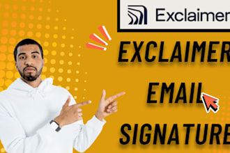 perfectly design exclaimer, exclaimer clickable, html email signature
