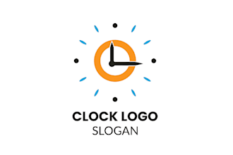design a unique watch or clock logo