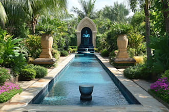 draw stunning landscape designs, pools, gardens and patios