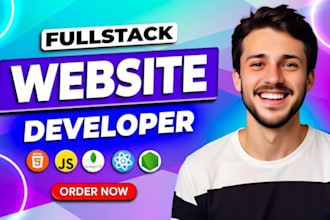 build or rebuild website development as full stack developer and website design