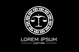 make modern attorney, legal or law firm logo