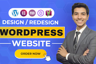 do wordpress website development, build, rebuild, design or redesign wordpress