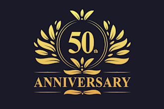 design your excellent event and anniversary logo
