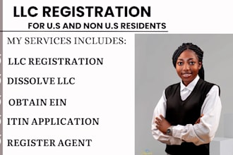 do US llc registration, non us llc, dissolve llc, obtain ein, close ein, itin