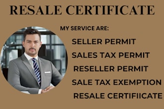 get resale certificate, seller permit, reseller certificate, in all us state