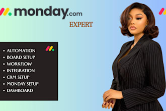 setup your monday crm monday com asana trello notion clickup make com monday com