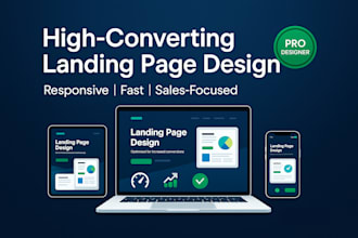 design a high converting landing page for your business or product