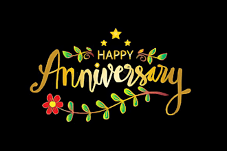 do professional wedding event and anniversary logo
