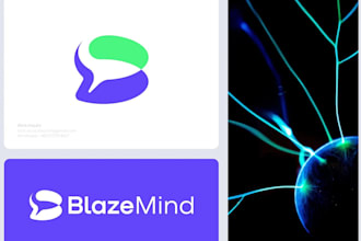 do modern, creative, neuro science, wellness, mind logo design