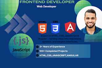 build responsive frontend websites using HTML, CSS, javascript, and angular