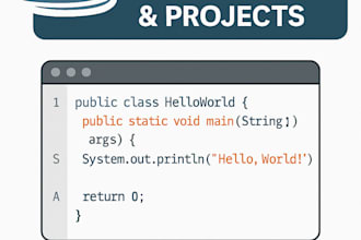 develop or fix your java code, projects, or assignments