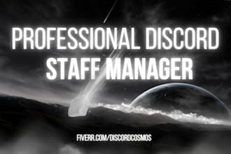 be your nft discord moderator, admin and manager