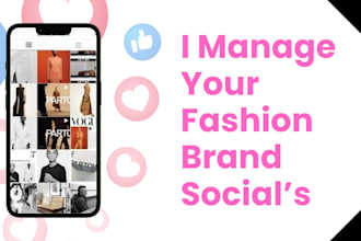 manage instagram n facebook for clothing brands