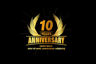 design an awesome event or anniversary logo
