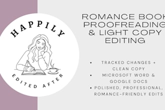 proofread your romance novel so you can publish with confidence
