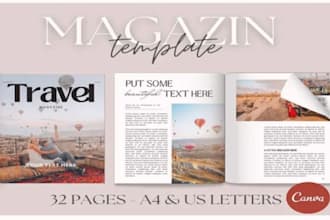 design lifestyle magazine and canva ebook