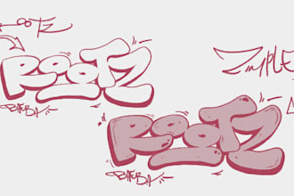 create digital rough graffiti