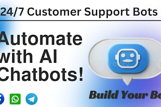 build smart chatbot for whatsapp, telegram and more for you
