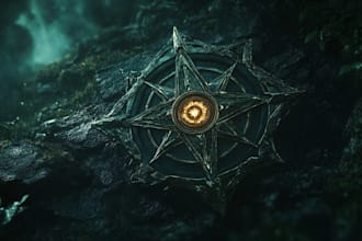 make a awesome rpg fantasy or sci fi logo for you