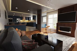 turn old to modern apartment,improve interior design,furniture layout, villa,mep