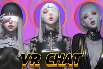 vrchat avatar, custom 3d vrchat character, vrc nsfw model furry character vroid