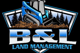do land clearing, forestry mulching, grading landscape logo