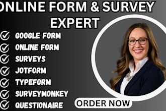 create online form, jotform, google forms, survey, typeform on surveymonkey
