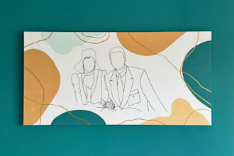 turn your favorite photo into a custom hand painted canvas