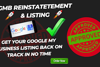 do gmb reinstate verify and optimize your google my business listing fast