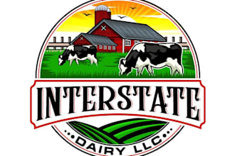 design gardening, ranch, field, farm, plants, organic logo