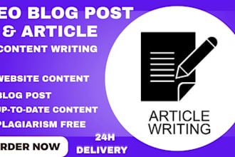 do blog writer article writer blog post seo content writing