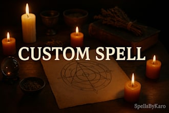 cast a powerful custom spell to help manifest your dreams and goals