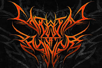 design professional death black metal logo for your band