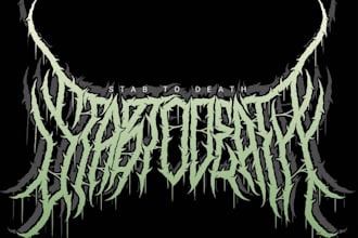 make brutal death or black metal logo