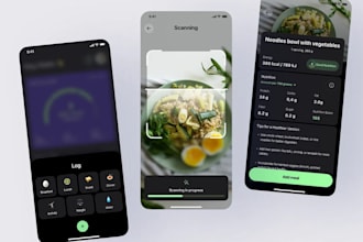 build ai calories tracker app, ai nutrient detector app, fitness app