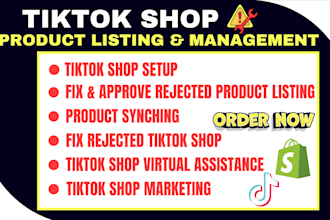 fix tik tok shop, manage tiktok shop, set up tiktok shop dropshipping marketing