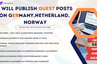 publish guest posting on germany, netherland, norway with dofollow link
