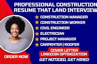 write construction manager resume, civil engineer and construction worker resume