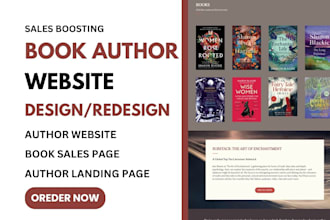 create author website book launch website ebook landing page children book