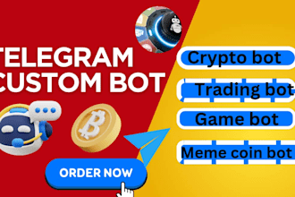 create a custom telegram bot, telegram crypto bot, block chain monitoring bot