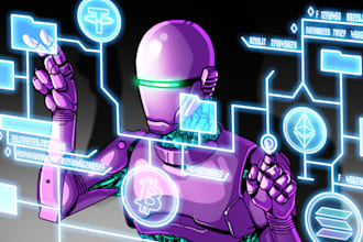 develop ai agent crypto, solana meme coin website telegram crypto bot blockchian
