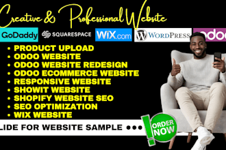 develop odoo website, ecommerce duda website design big commerce website webflow