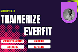 setup trainerize and everfit for personal trainer, fitness trainer