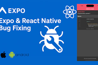 fix expo app bugs ,react native app errors