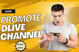 promote dlive channel organically boost live viewers organic followers